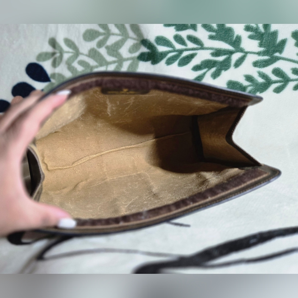 💯 Authentic Vintage Gucci Supreme Web Sherry Line Clutch - Picture 5 of 12
